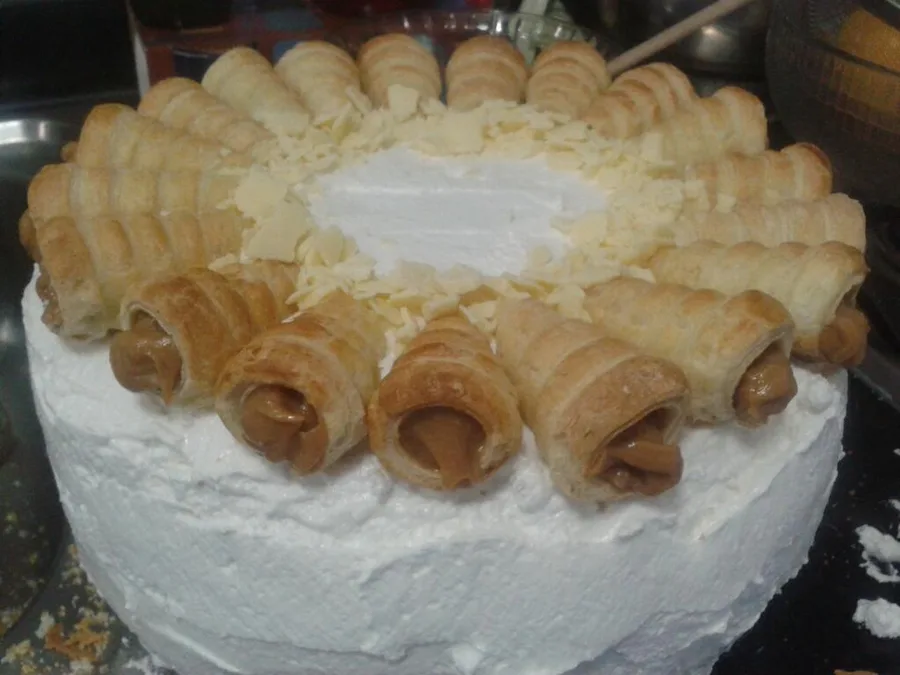 Torta de mil hojas con manjar