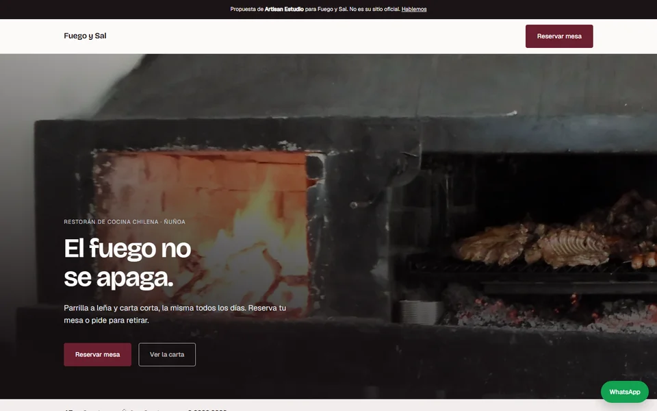 Captura del demo de Fuego y Sal